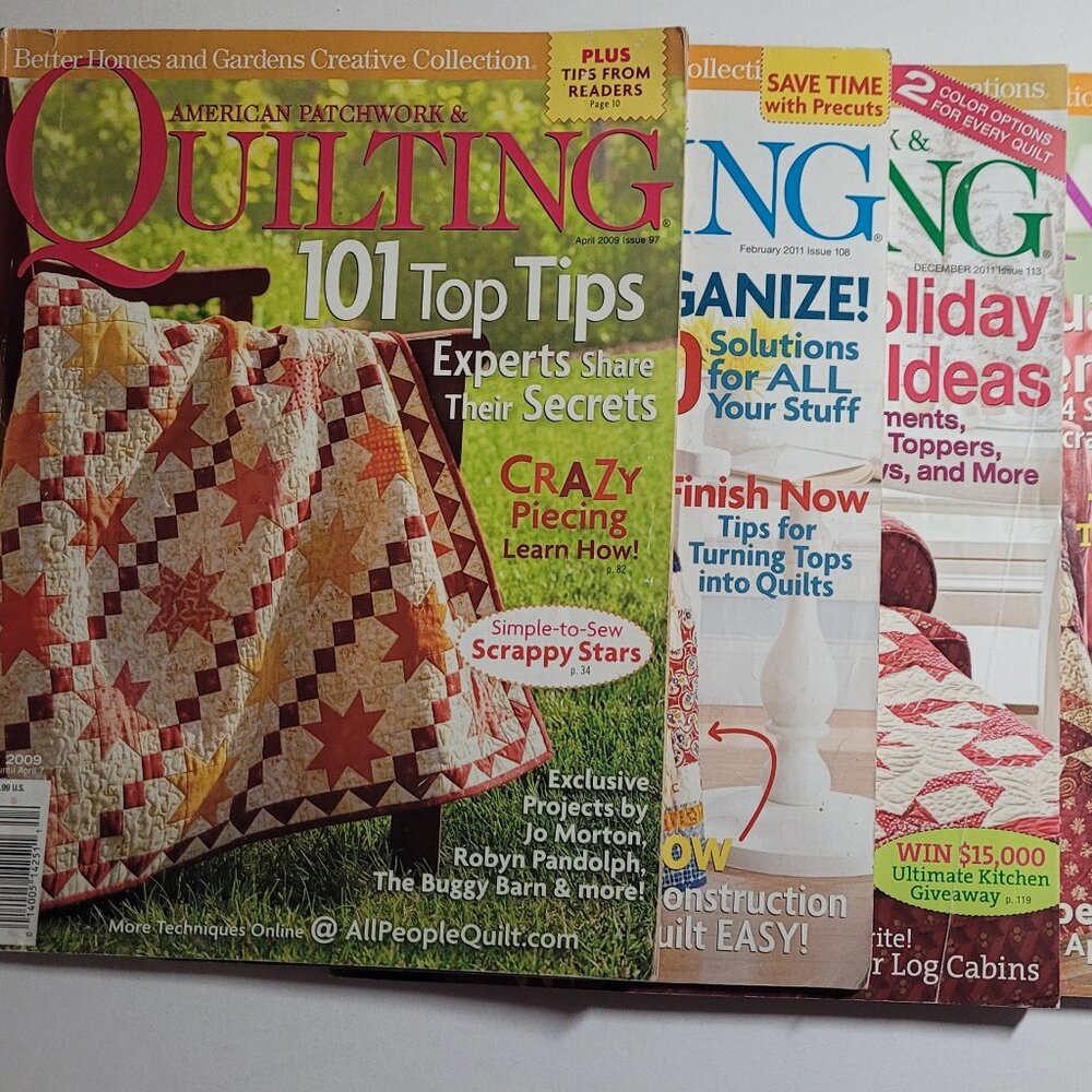 Better Homes & Gardens AMERICAN PATCHWORK & QUILTING Magazines, 5 issues